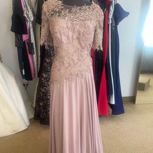 DAYMOR DUSTY PINK MOTHER OF BRIDE/SPECIAL OCCASION DRESS NWT